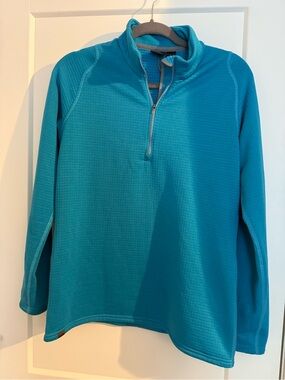 Eastern Mountain Sports EMS Teal Quarter Zip Performance Pullover Women’s Large